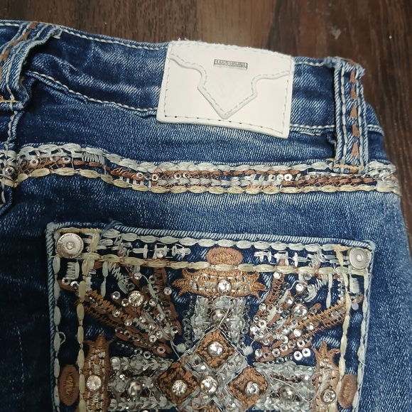 Kids Light Blue Bootcut Jeans - Picture 3 of 9